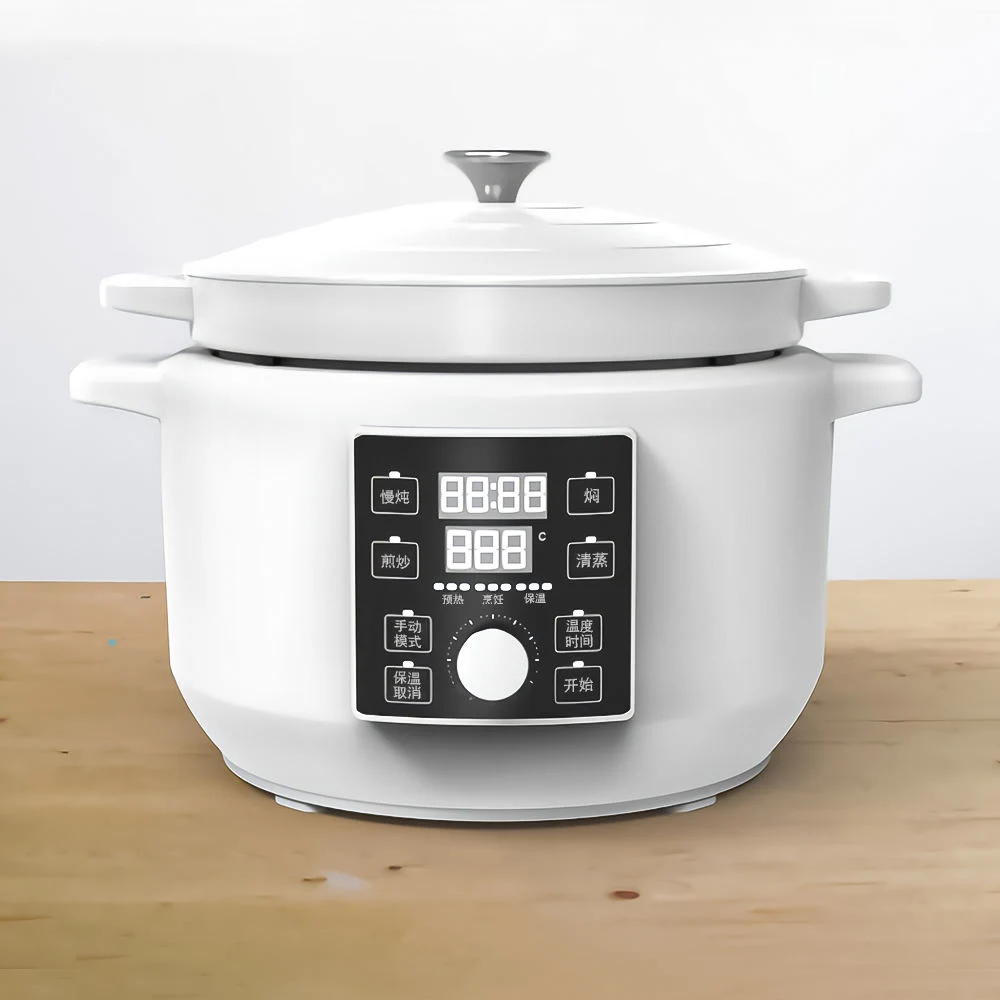 6L Non Stick Cookware Pot esmaltado fundición Hierro eléctrico Holandés Horno