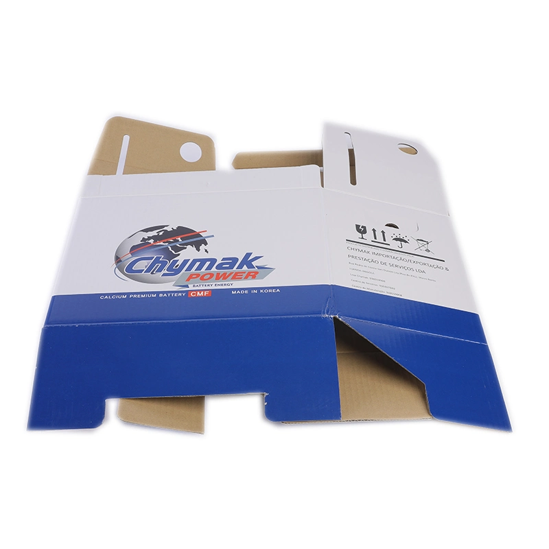 Hot Sale Full Color Printing Single Wall Corrugated Tuck Top Paper Box for Sale