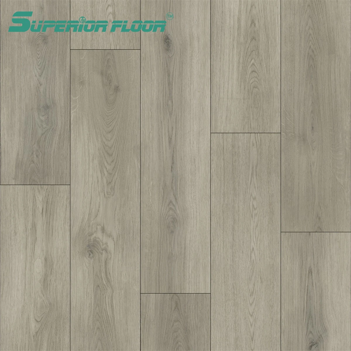 Wood Grain Look Lvt Click Rigid Vinyl Plank Flooring for Indoor Areas