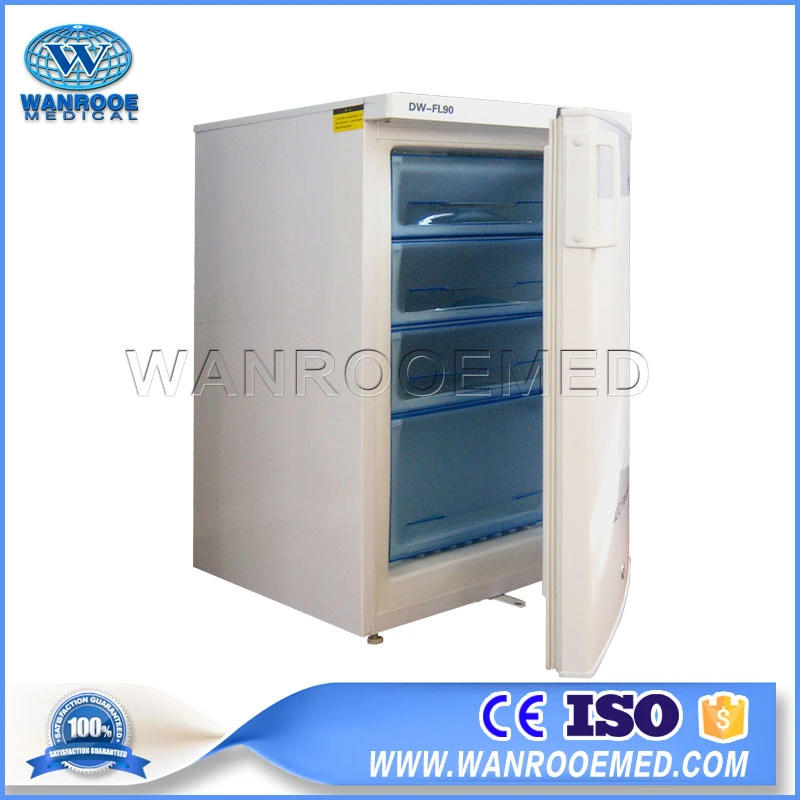 Dw-FL90 -10~-40 Degree Laboratory Portable Chest Freezer Deep Refrigerator with Ce