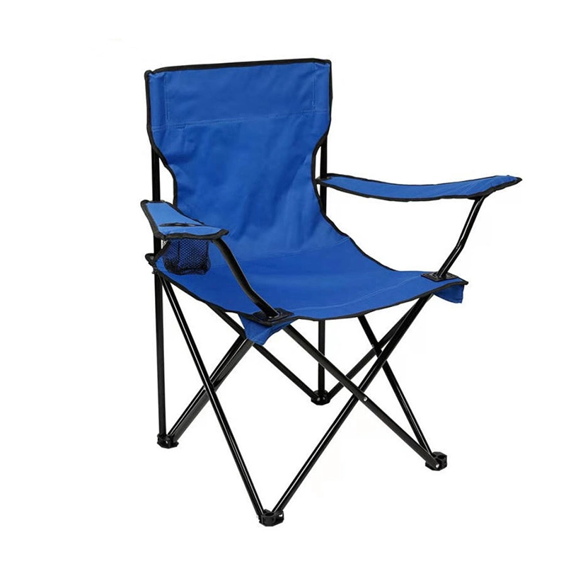 Factory Price Bearing 120kg PE Steel Foldable Folding Chair Seat for Camping