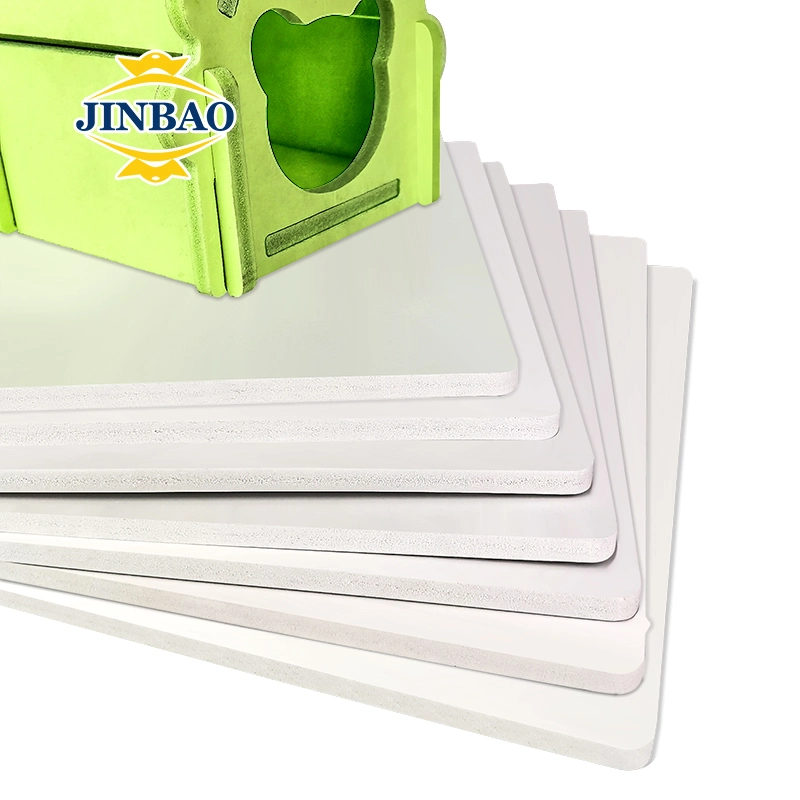 Jinbao 1220*2440mm 1220*1830mm PVC Foam Board Cocina Armario Forex Foam Placa base Imprimir hoja PVC para termoformado