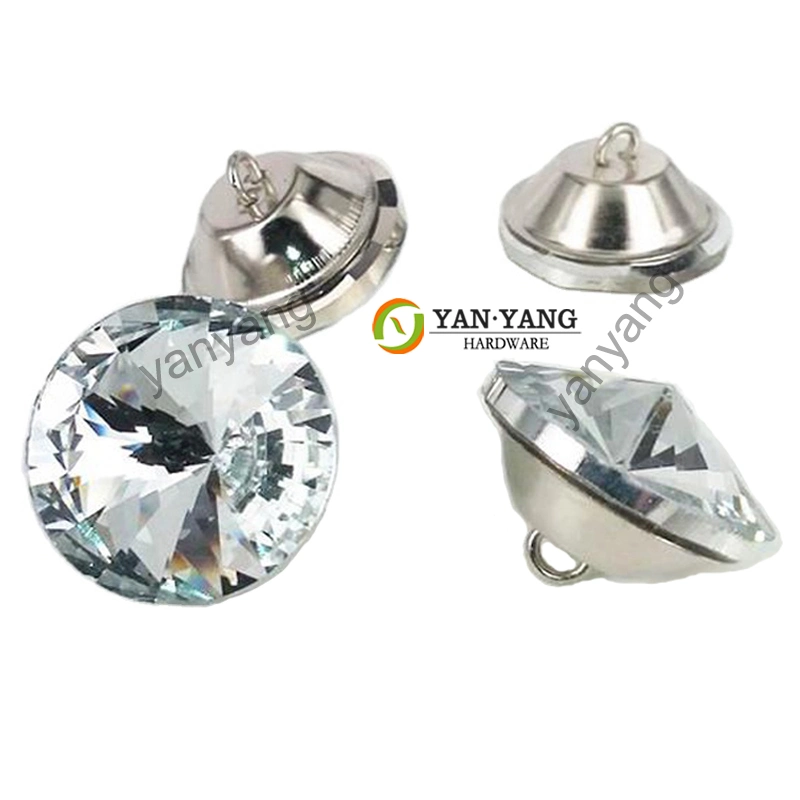 Yanyang Boutons de canapé en cristal rond durables de 22 mm Boutons de meubles d'ameublement de 25 mm.