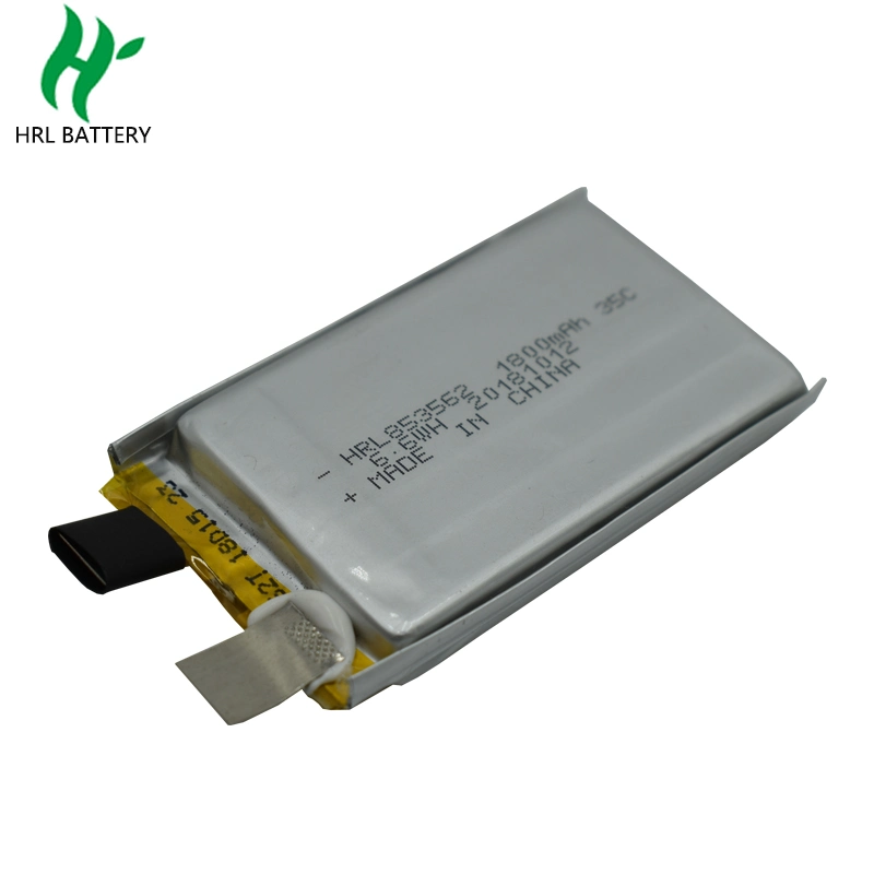 High Discharge Rate Rechargeable Lithium-Ion Polymer Battery 60c 803562 3.7V 1300mAh RC Lipo Battery Cell
