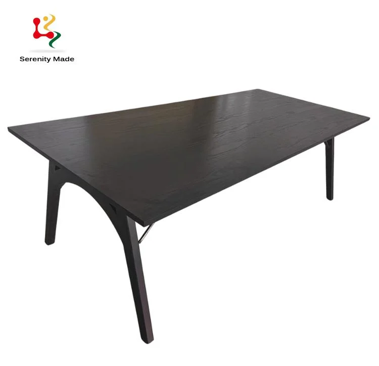 Good Quality Event Hire Furniture Commercial Furniture Foldable Wooden Dining Table