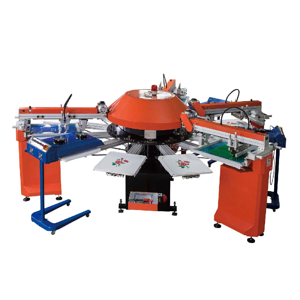 Multi Colors Garment Auto Digiscreen Printing Machine for T-Shirt Non-Woven