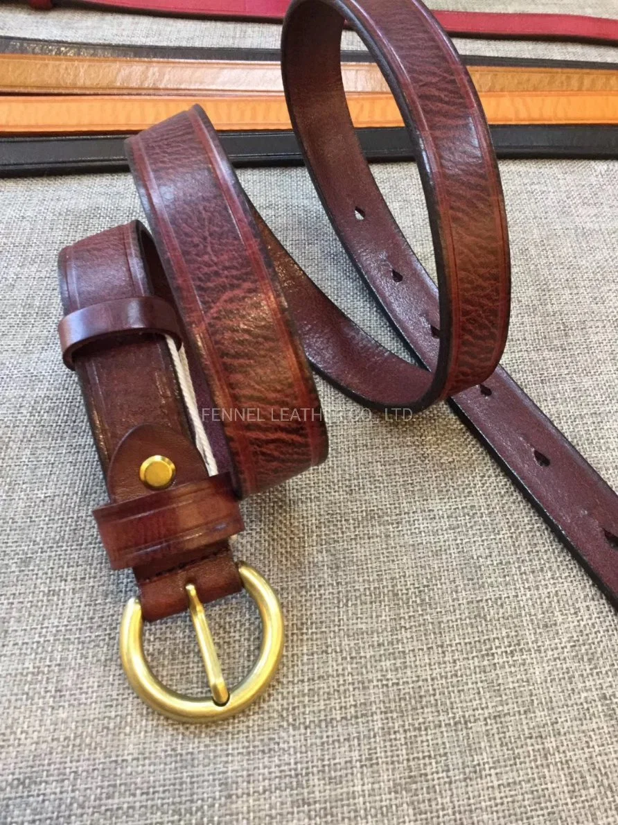 Fashion Lady Round Buckle Leather Belt (EU2110)