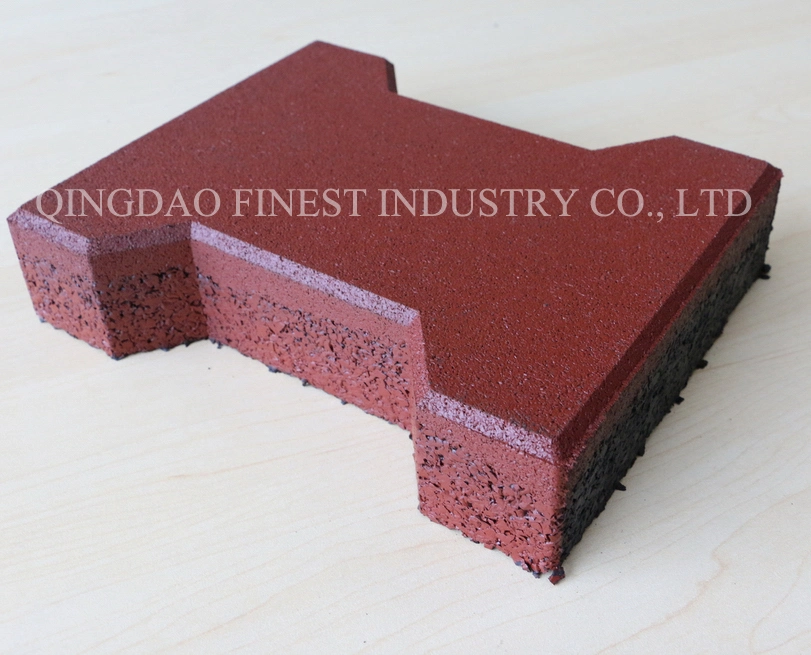 Hot-Selling Top Quality Rubber Blocks, Outside I Shape Mat I Brick Paver Dog Bone Walkway or Horse Stables Paddocks Rubber Brick