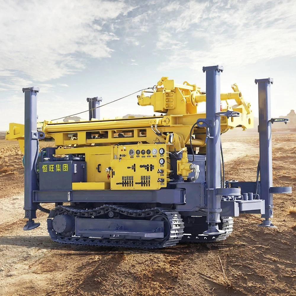 160m/180m/220/260m/320m Crawler Type Pneumatic Water Well Drill/Drilling Rig Machine Use for Hills/Mountains/Drilling Wells