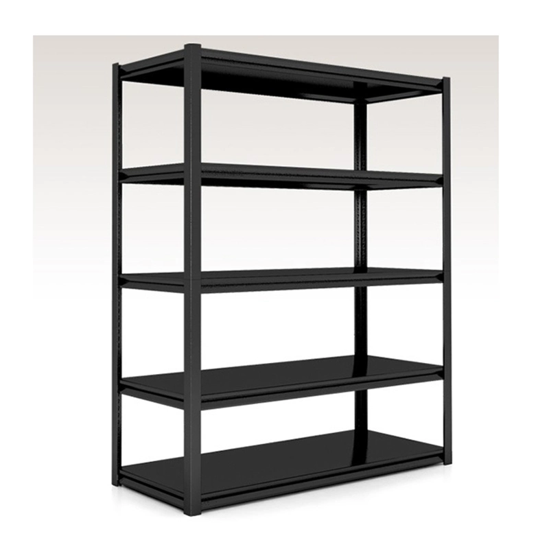 5 Tier Boltless Rivet Storage Shelving MDF Panel Shelf Display Stand