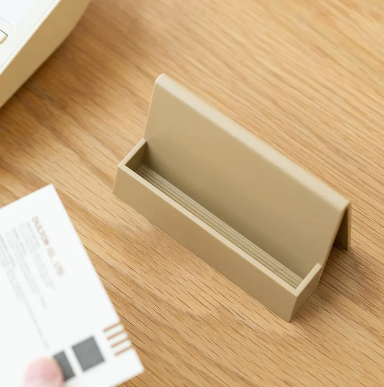 Space-Saving Plastic Name Card Holder for Meeting Room and Office