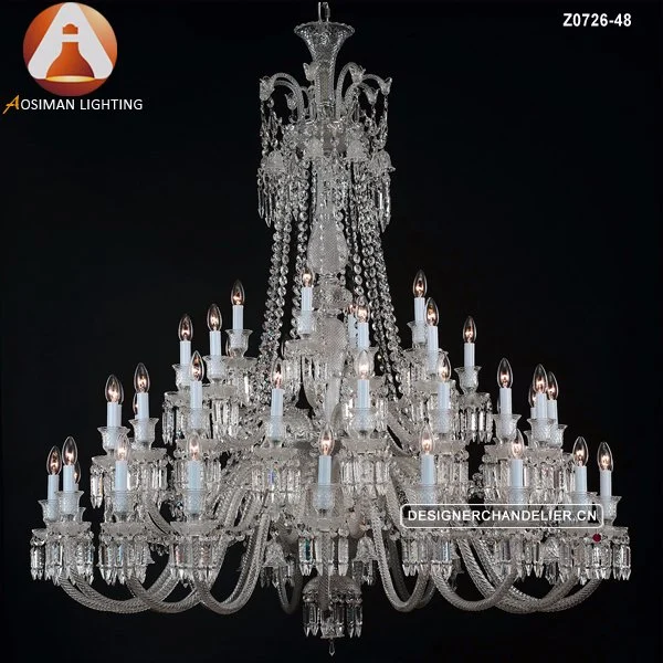 Lampara Colgante Arana Grande Átrio do Hotel Villa lustre de cristal Francês
