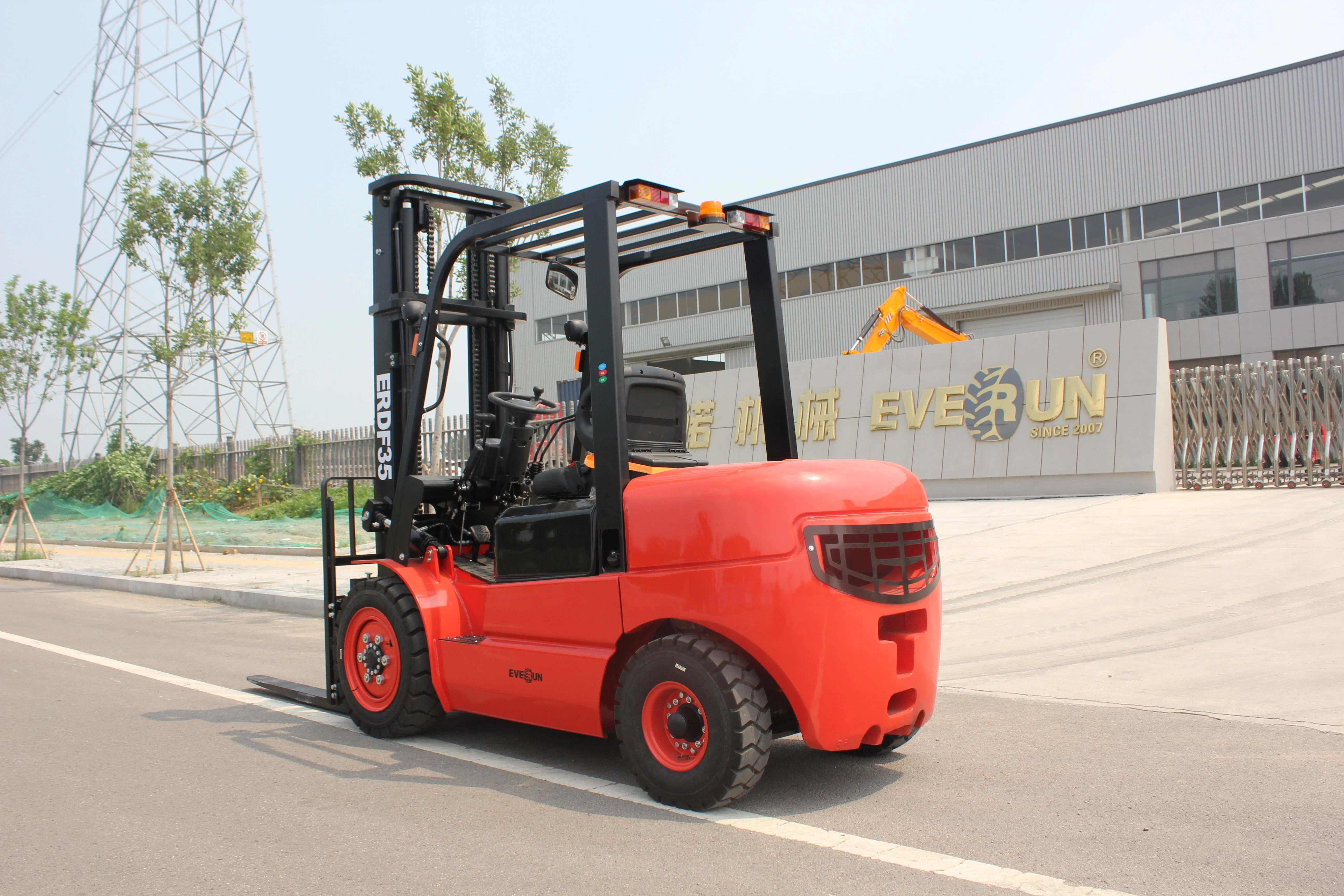 China Everun Erdf35 3,5ton Nuevo Motor CE certificado chino Portátil Hogar pequeño hidráulico Diesel Smart Manual Mini carretilla elevadora A la venta