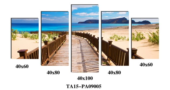 Штраф в 5 панелей океана Canvas Print отель декоративные настенные искусства Seascapes