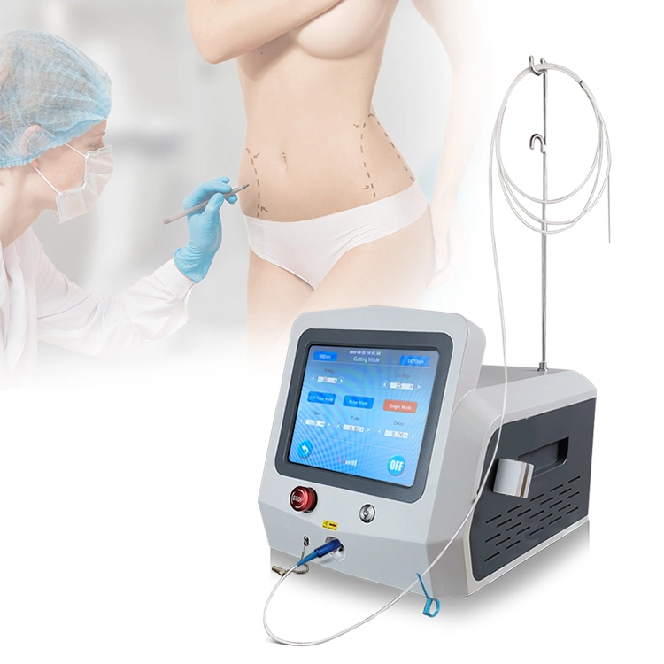 980nm 1470nm Lipolyse Fettentfernung 980nm Laser Collagen Regeneration Face Lifting 1470nm Laser Body Slimming Lipo Skulptur Lipolyse Laser-Gerät