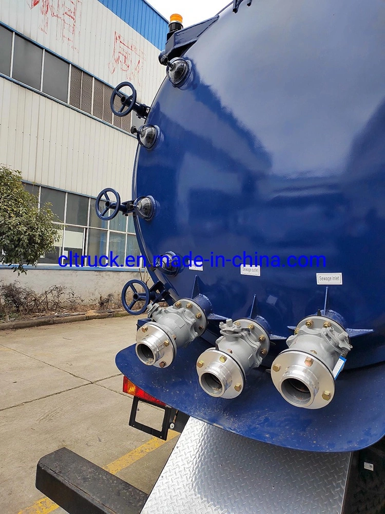 Italy Vacuum Pump 20 M3 Sewage Suction Truck 6X4 Shacman LHD Rhd Sewer Sludge Tank High Pressure Cleaning Trucks