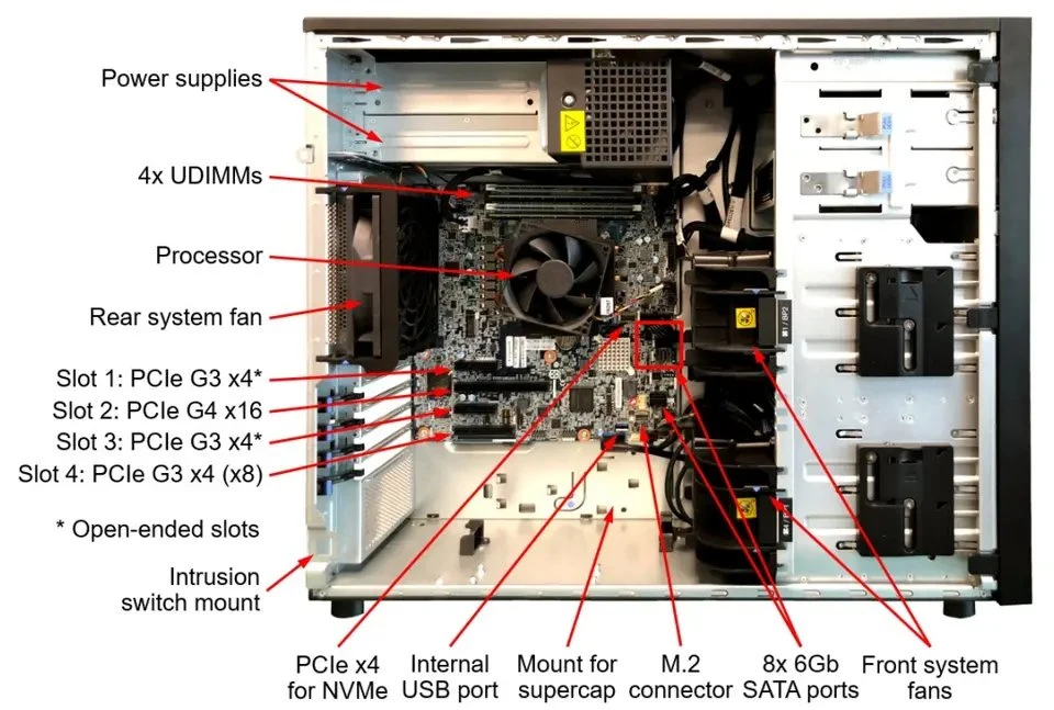 Made in China Best Products Le Novo Thinksystem St250 V2 in Tel Xeon 4u Chassis Tower Server