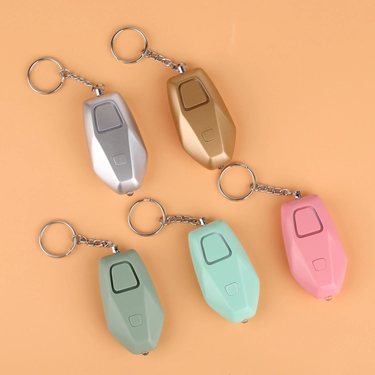 Rechargeable Personal Alarm Key Chain Distress Device with One Keychain