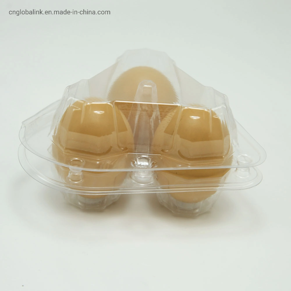 Disposable Custom Plastic Clear 3 Holes Chicken Egg Tray Box