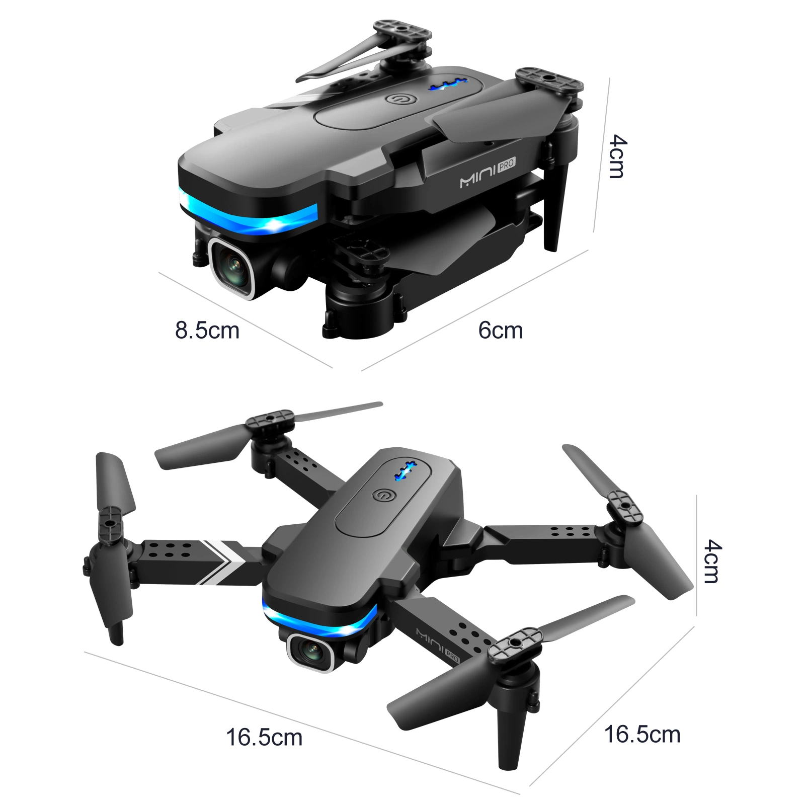 HD Dual Camera WiFi Foldable RC Quadcopter Aerial Photography Aircraft