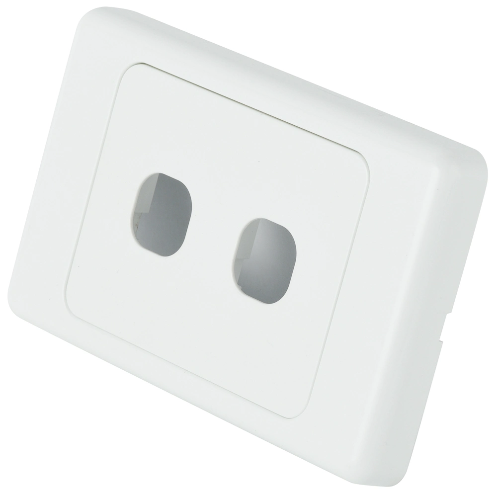 Placa de pared sin interruptor de aprobación SAA estándar de au y. Conector hembra