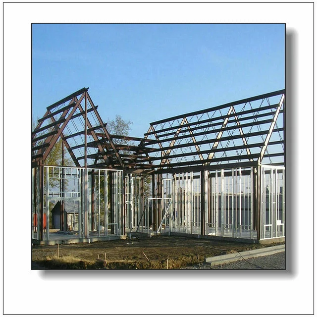 Pre Engineering High Rise Hotel Factory Two Story Prefabricated Steel Structure Building