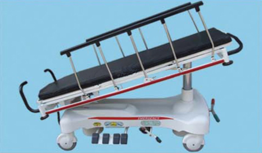 Hydraulic Rise-and-Fall Stretcher Cart Hospital ICU Room Hospital Bed (THR-111B)