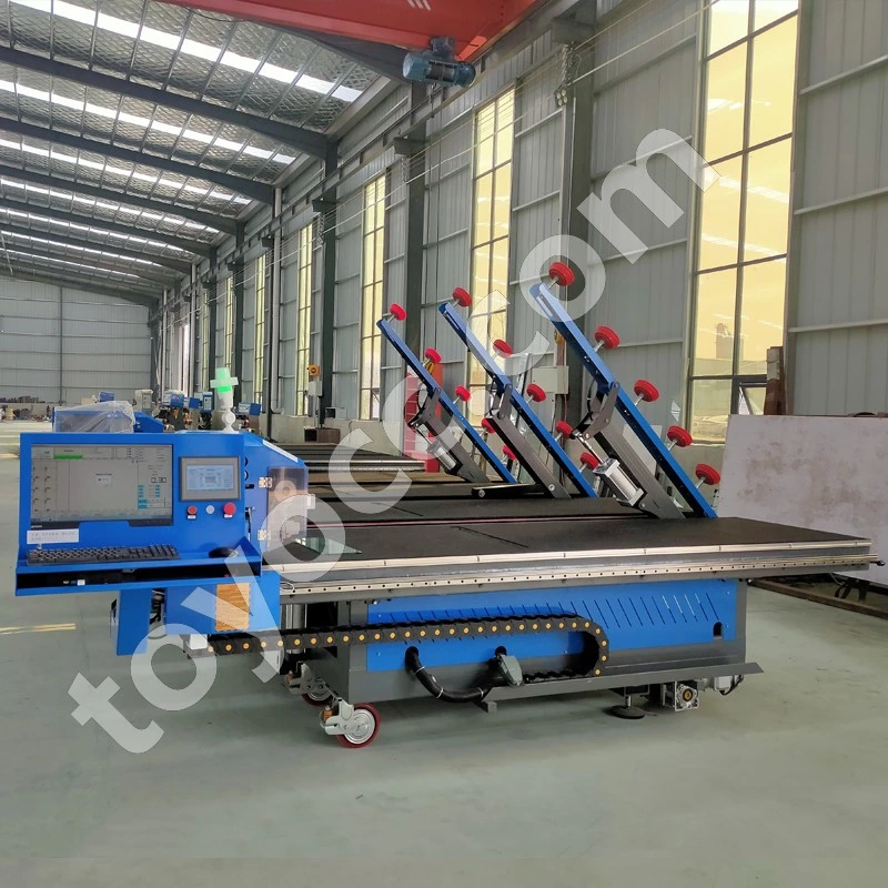 China 2023 automática de alta eficiência tudo em um só chapa de vidro CNC Corte com carga de pedras quebra de mesa Máquina laminado fabricante temperado