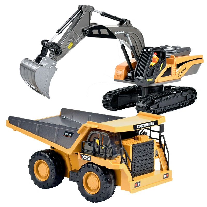 Remote Control Car Excavator Engineering Vehicle Car Dump Truck Children's Toys Alloy Toys