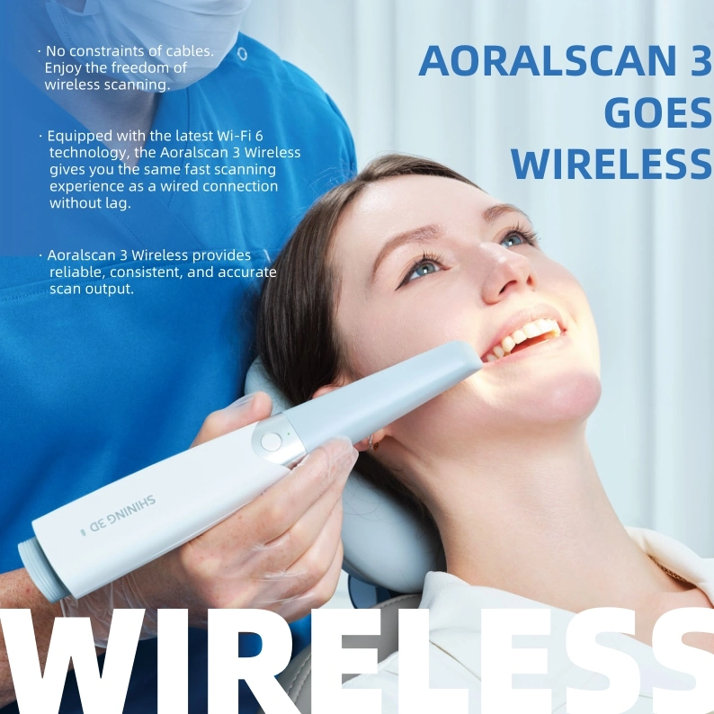 Aoralscan 3 Wireless Intra Oral Scanner 3D Dental Intraoral Scanner Shining 3D Scanner Dental