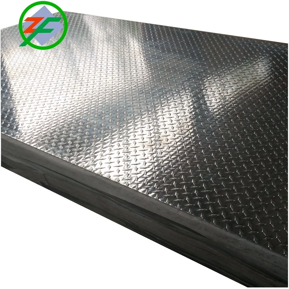 Aluminium/Aluminum Alloy Embossed Checkered Tread Plate for Refrigerator/Construction/Anti-Slip Floor