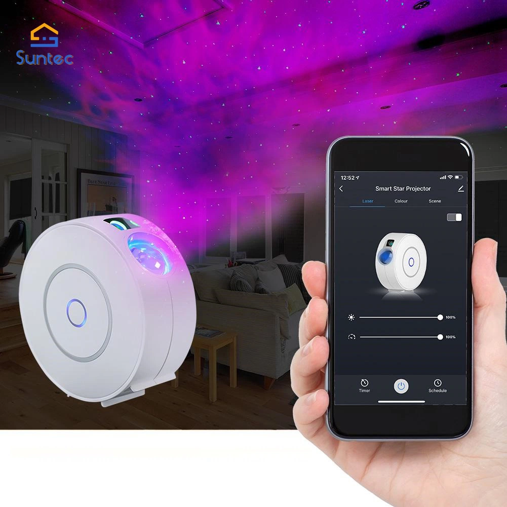 Smart laser Star Projector Galaxy Projector Night Light utilisation Application intelligente Alexa Google Home