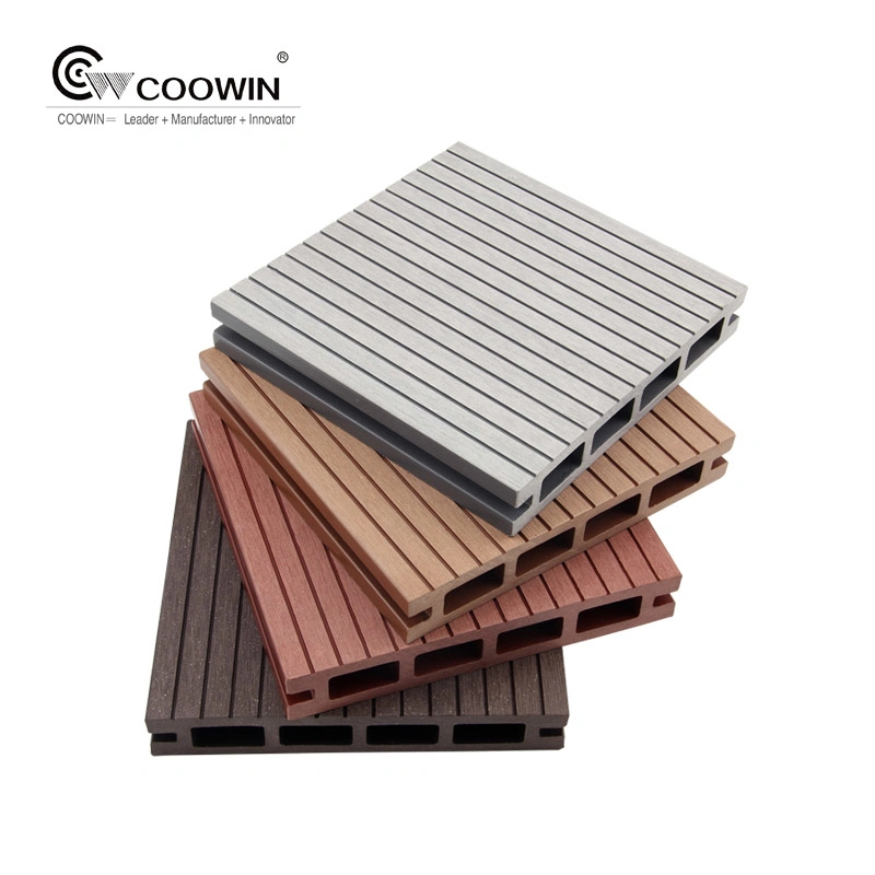 Tw-02b Coowin New Waterproof, Eco-Friendly WPC Floor/Decking Board/Engineered Wood Flooring Building Materials