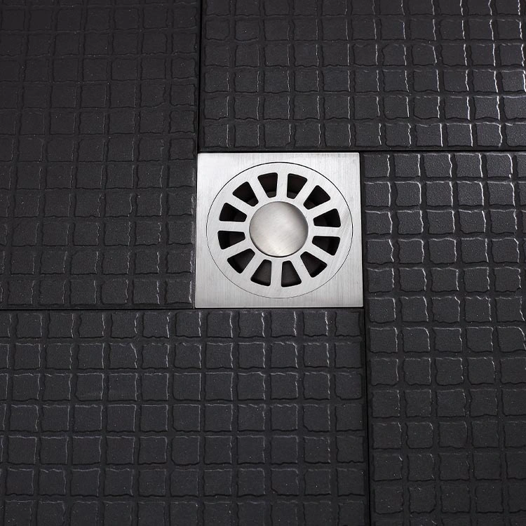 Bathroom Accessories 10*10cm Square 304 Stainless Steel Floor Drain