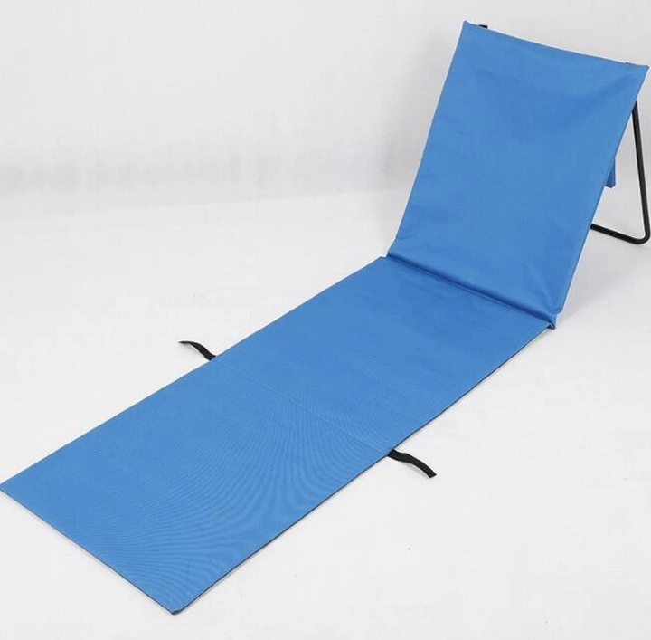 Chaises longues pliantes en paille sans sable tapis de plage avec dossier Avec la marque OEM