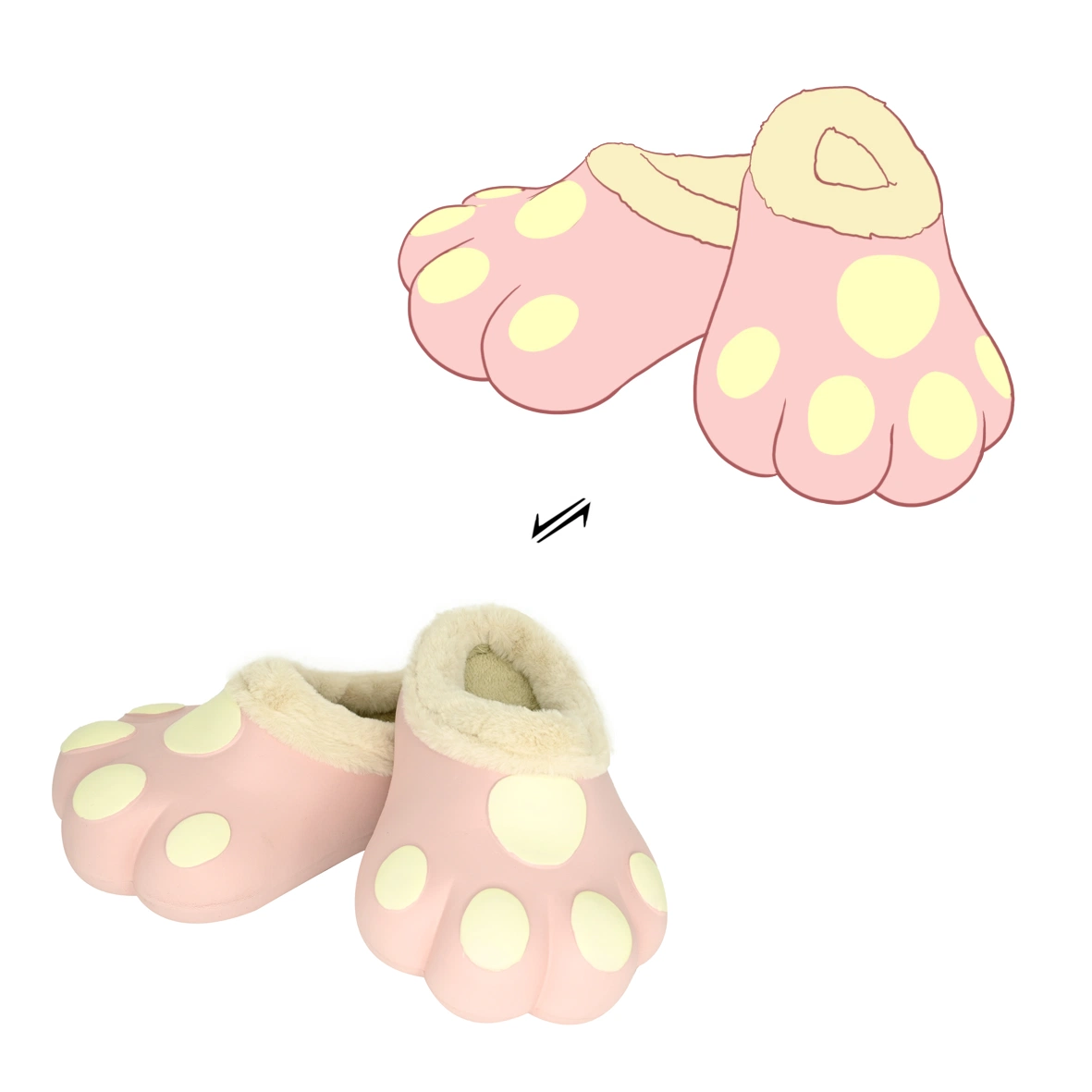 Cartoon Animal Embroidered Baby Slipper Winter Skin-Friendly Children Plush Slippers