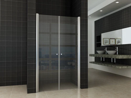 Aluminium Stainless Frame Toughened Glass Sliding Big Roller Shower Screen