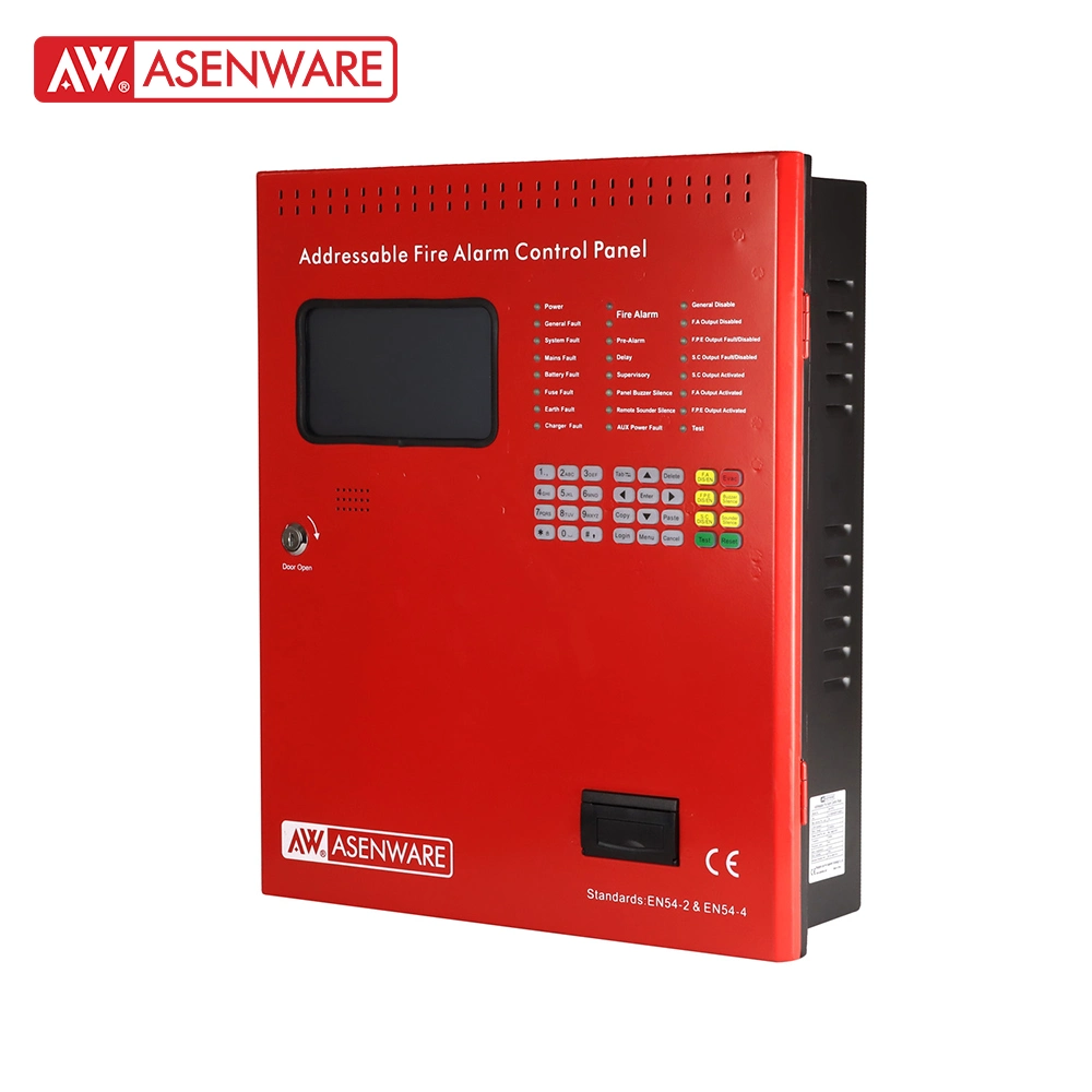 Smart Wire /Wireless sistema de control de alarma de incendios direccionable Aw-FP200 1-8 Bucle