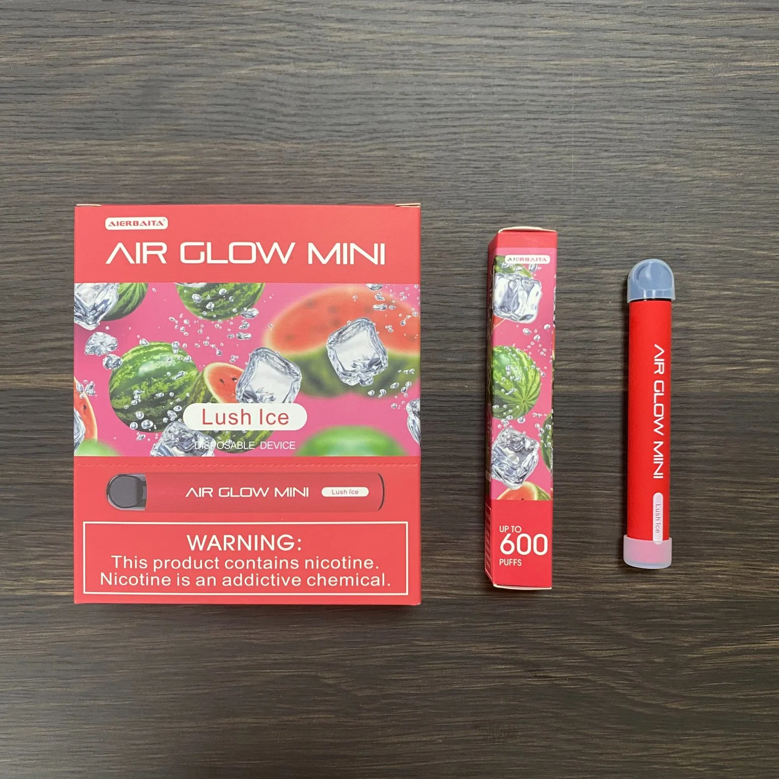 Direct Sales 300 Puffs Air Glow Mini Disposable Portable Vape Pen OEM Electronic Cigarettes