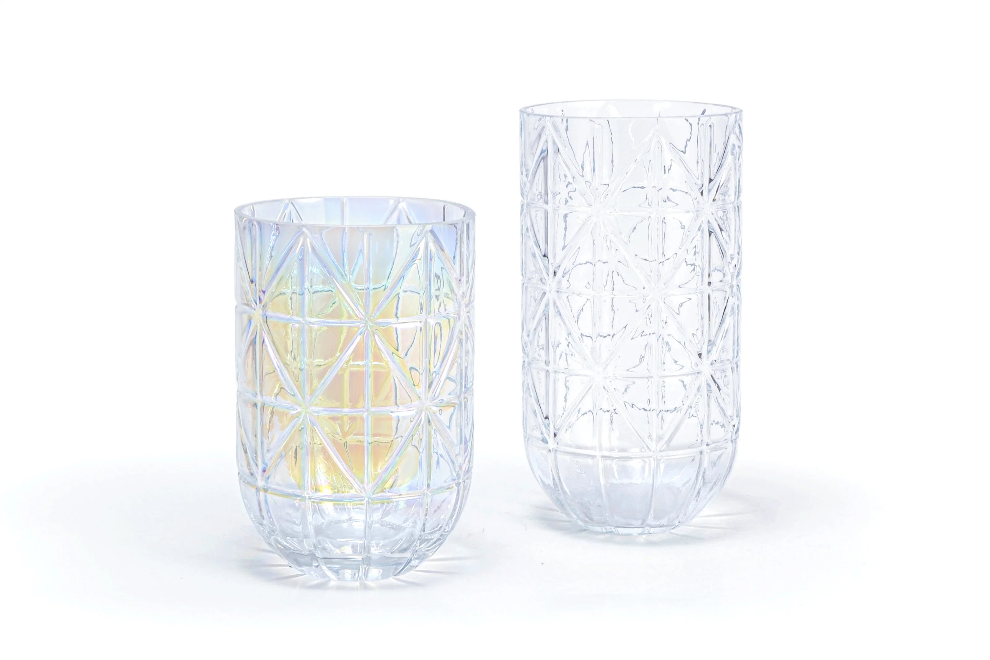 Vasos de vidro transparente Jarras Creative Nordic Escritório de decoração e mobiliário doméstico