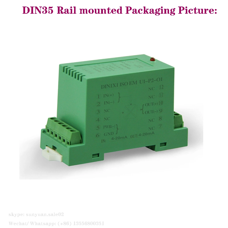 DIN Rail DC Current/Voltage Isolation Trasnmitter