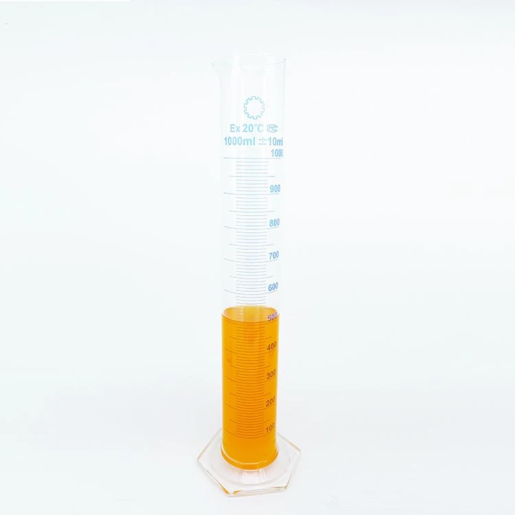 Glass Measuring Cylinder with Round Base