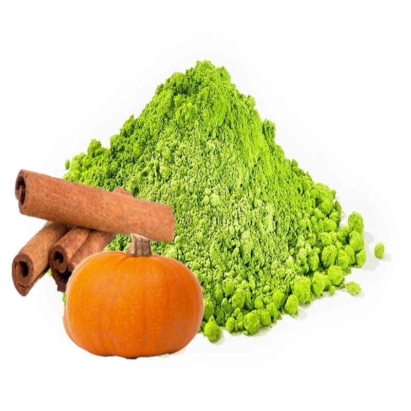 Aroma profundo Matcha instantánea de la Calabaza y sabor a canela en polvo de té verde Ceremonial Etiqueta Privada para la pérdida de peso