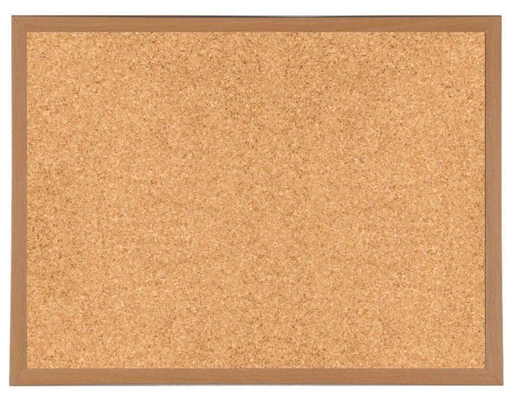 12 Inch Hot Sale 4 Pack Wall Mounting Cork Bulletin Tiles in Wooden Frame