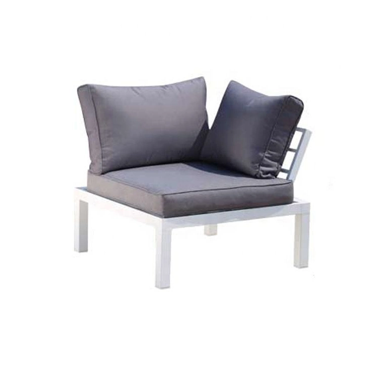 Five Star Hotel Outdoor Waterproof Furniture Set Luxurious Modern Aluminum Alloy Leisure Sofa Set with Cushion