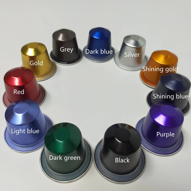 37mm Nespresso Hot Selling Aluminum Disposable Coffee Capsule with Lids