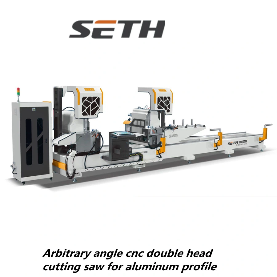 CNC Ángulo de la arbitraria sierra de corte Cabezal doble para el perfil de aluminio/máquina de corte de muros cortina/Puerta haciendo que las máquinas