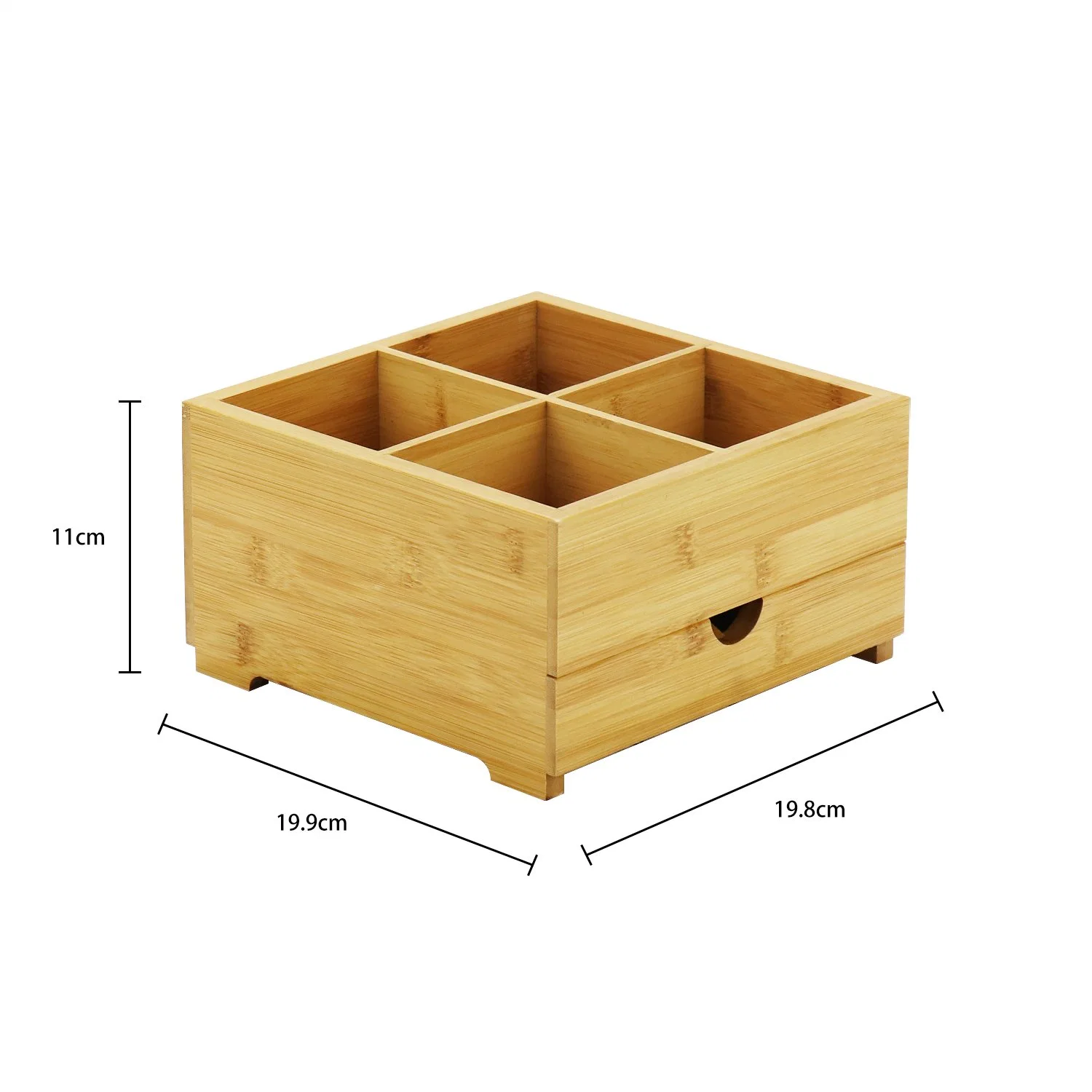 Wooden Office Decor Multifunction Box with Drawer