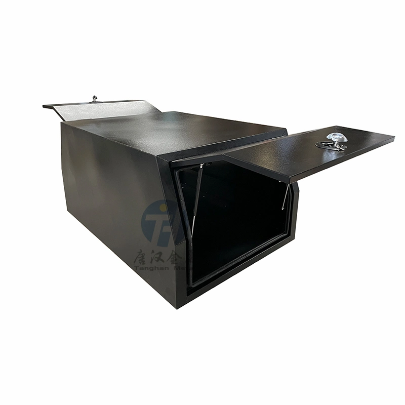 4X4 Dual/Single/Extra Cab Aluminum Ute Tray and Canopy with 3.0mm Flat Alloy in Black Color for 800mm Ute Canopy