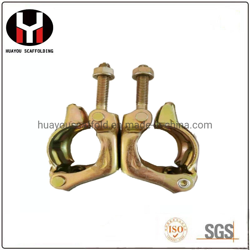 JIS Standard 550g-650g Pressed Double Fixed Coupler Swivel Clamp From Huayou Scaffolding